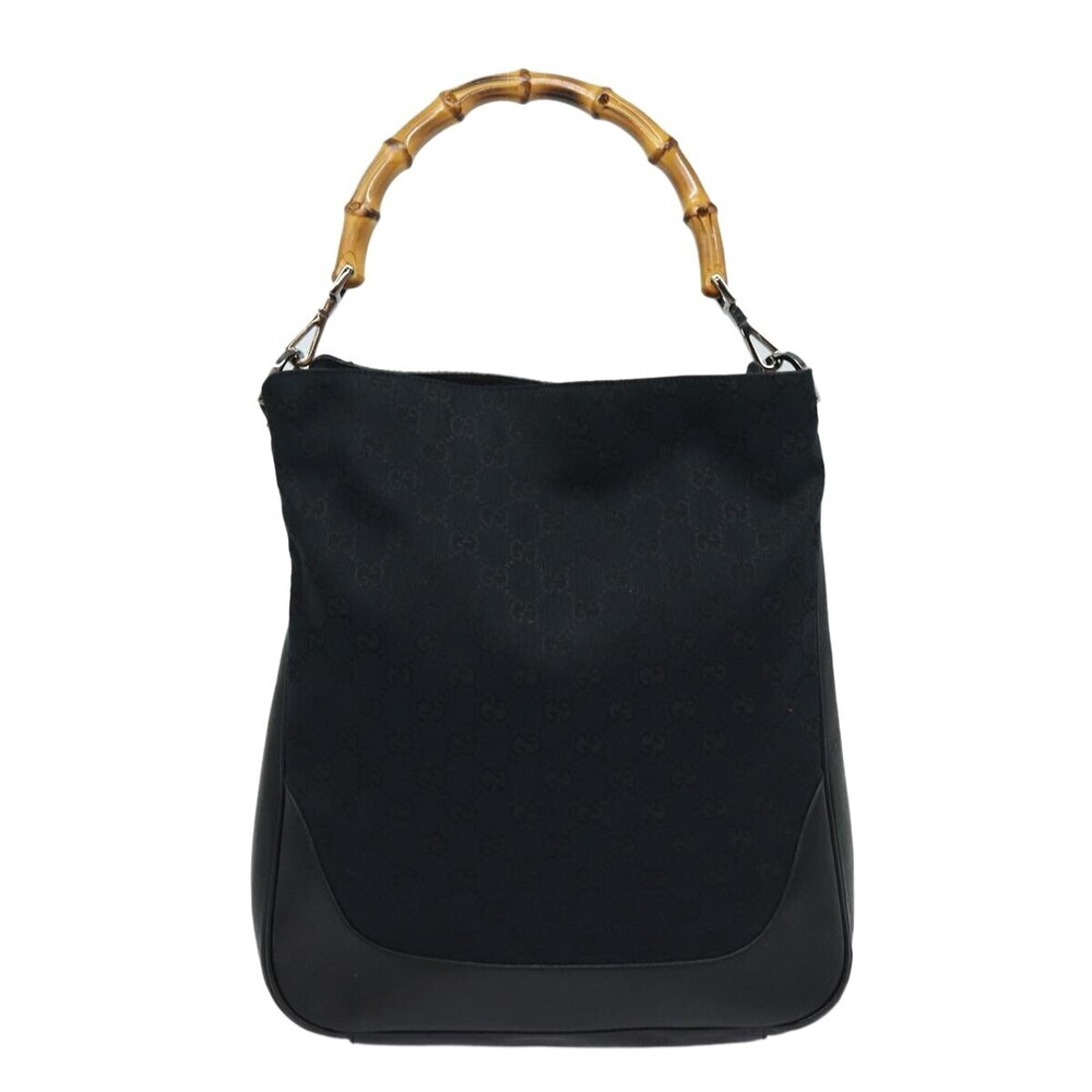Gucci Bamboo Shoulder GG Canvas